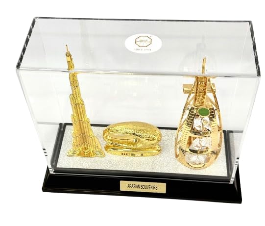 24k Gold Plated Burj AL Arab Burj Khalifa With Museum Decorated
